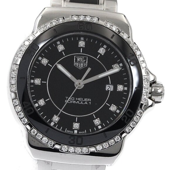 TAG HEUER Formula 12P diamond bezel Quartz Ladies Watch